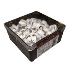 Caja de 100 uds. de grapas negras para cable redondo 2x4 mm2 (Lapafil 1130)