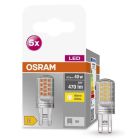 Pack de 5 lámpara Led G9 4,2W 2700K Base (Osram 758087)