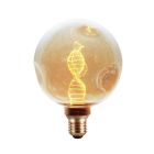 Lámpara G175 filamento Led decorativo ADN ámbar E27 4W 1800K 150Lm (F-Bright 2601275-A)