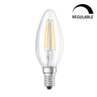 Lámpara vela cristal Led Retrofit regulable E14 4,8W 4000K (Osram 434943)