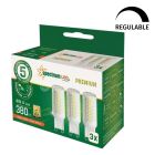 Pack 3 Lámpara Led regulable G9 4,9W 3000K (Spectrum WOJ+14484)