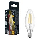Lámpara vela cristal Led clara E14 4W 2700°K 470Lm (Bellalux 4058075115279)