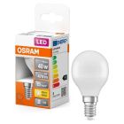 Lámpara Led esférica E14 5W 2700°K 470Lm (Osram 4058075431096)