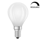 Lámpara esférica cristal Led Retrofit mate regulable E14 6,5W 4000°K 806Lm (Osram 4058075434684)