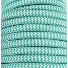 Tira 5 metros cable textil decorativo mint/blanco Zig Zag mate (CIR62CM28/01)