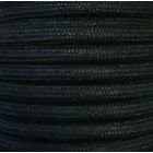 Tira 5 metros cable textil decorativo negro liso algodón (CIR62AL03)