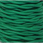 Tira 5m. cable decorativo textil trenzado verde mate (CABEXT2P15)