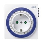 Mini programador diario 24h. ajuste 15 min. blanco Coati (Simon AF131511)