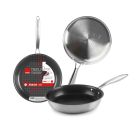 Sartén 3 capas antiadherentes de acero y aluminio inducción Triply Ø 18cm (Ibili 403036)