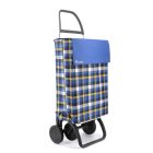 Carro compra Jean Ln Scottish 4 ruedas azul amarillo (Rolser JEA036)