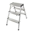 Escalera de aluminio doméstica 3 peldaños  63cm (Mader 10048 )