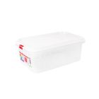 Taper de plástico rectangular con tapa 3L gastronorm  (Plastic 1563)