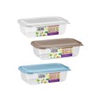 Taper de plástico rectangular con tapa 1 L Aral Micro (Plastic 1154)