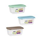 Taper de plástico rectangular con tapa 1,5 L Aral Micro (Plastic 1158)