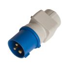 Adaptador clavija cetac 3P (2P+T) a base aérea schuko Ø4,8mm IP44 (GSC 2300738)