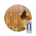 Cortina LED con estrellas 3,5M a red (GSC 204605013)