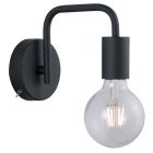 Aplique metálico modelo Diallo E27 negro (Trio Lighting 208070132)