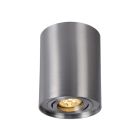 Aplique de techo redondo modelo Chloe níquel redondo GU10 ø96x125mm. (Spectrum SLIP004001)