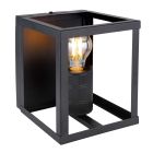 Aplique de pared metal negro Hagar E27 (Globo 15478W)