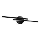Aplique Led baño decorativo negro Gracja 2x7W IP44 4000K 710Lm 550mm (Strühm 03971)