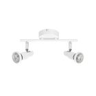 Regleta 2 focos Spot blanco GU10 3.4W 2700K (Ledvance 833876)