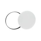 Plafón redondo blanco con aro negro Nymphea Black&White Ø25cm 18W 4000K IP54 (Spectrum SLI031034CCT_PW )