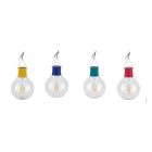 Bombilla colgante Led solar colores surtidos plástico Ø12mm.  (Galix 2306)