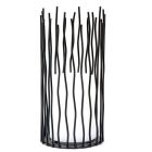 Lámpara de sobremesa varillas metal con vela Led solar parpadeo (Galix G2124)