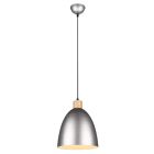 Lámpara colgante niquel antiguo Jagger E27 IP20 150cm (Trio R30681067)