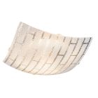 Plafón techo cuadrado vidrio claro Calimero E27 250x60mm (Globo 40002)