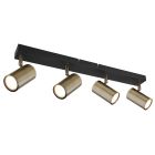 Regleta latón antiguo Robby 4xGU10 (Globo 57911-4M)