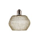 Lámpara de techo Led tipo cesta de red de metal flexible dorada E27 4W 3000K 240Lm (F-Bright 2509005-D)
