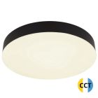 Plafón Led CCT Matthew negro Ø30cm 24W 2150Lm IP44 (Globo 12384-24)