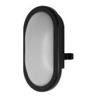 Aplique Led exterior oval de superficie Bulkhead negro 11W 4000°K (Ledvance 271685)