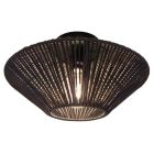 Plafón cordón seda negro Laos 400mm E27 40W (Jueric 10506)