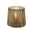 Lámpara de sobremesa cordón seda arena Manila 200mm E27 40W (Jueric 10513)