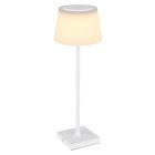 Lámpara sobremesa Led recargable blanca Gregoir 4W 310Lm IP44 (Globo 58434W)