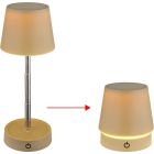 Lámpara sobremesa regulable multifunción Carlos arena 30Lm 3000K Ø106x280mm. (Globo 58446S)