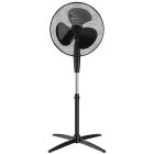Ventilador de pie oscilante negro 45W Ø43 (Niaros 300000027)