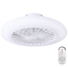 Ventilador techo Led CCT con mando talsano blanco ø50cm (Niaros 300005104)