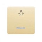 Tecla ancha marfil para pulsador con luminoso y símbolo luz (BJC 7717AL)