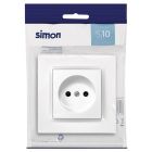 Base bipolar blanco S10 (Simon F1090444030 )