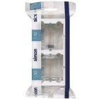 Caja doble de superficie blanca S10 (Simon F1090752030)