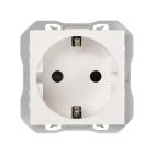 Base de enchufe schuko blanca con embornamiento rápido Simon 270 (20000472-090)