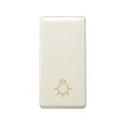 Pulsador marfil símbolo luz de medio elemento (Simon 27 27 27151-61)