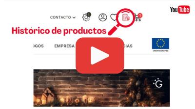 Histórico de productos