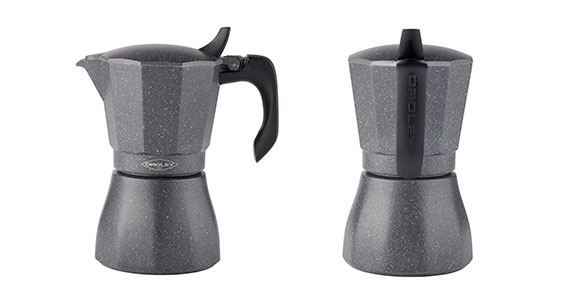 Cafetera Petra de Oroley inspirada en piedra