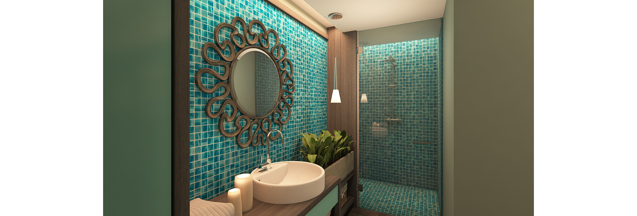 La iluminación creativa en el baño es una mala opción